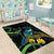 New Zealand Tui Bird Area Rug Aotearoa Maori With Kowhai Flowers