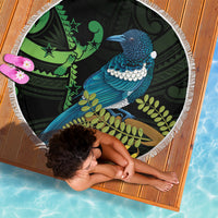 New Zealand Tui Bird Beach Blanket Aotearoa Maori With Kowhai Flowers LT14 - Polynesian Pride