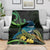 New Zealand Tui Bird Blanket Aotearoa Maori With Kowhai Flowers