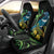 New Zealand Tui Bird Car Seat Cover Aotearoa Maori With Kowhai Flowers