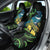 New Zealand Tui Bird Car Seat Cover Aotearoa Maori With Kowhai Flowers