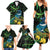 New Zealand Tui Bird Family Matching Summer Maxi Dress and Hawaiian Shirt Aotearoa Maori With Kowhai Flowers