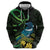 New Zealand Tui Bird Hoodie Aotearoa Maori With Kowhai Flowers