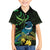 New Zealand Tui Bird Kid Hawaiian Shirt Aotearoa Maori With Kowhai Flowers