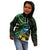 New Zealand Tui Bird Kid Hoodie Aotearoa Maori With Kowhai Flowers