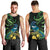 New Zealand Tui Bird Men Tank Top Aotearoa Maori With Kowhai Flowers