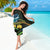 New Zealand Tui Bird Sarong Aotearoa Maori With Kowhai Flowers