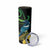 New Zealand Tui Bird Skinny Tumbler Aotearoa Maori With Kowhai Flowers