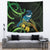 New Zealand Tui Bird Tapestry Aotearoa Maori With Kowhai Flowers