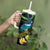 New Zealand Tui Bird Tumbler With Handle Aotearoa Maori With Kowhai Flowers