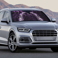 Purple Matariki New Zealand Auto Sun Shade Maori Poutama Galaxy Vibes - Polynesian Pride