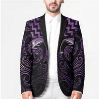 Purple Matariki New Zealand Blazer Maori Poutama Galaxy Vibes - Polynesian Pride