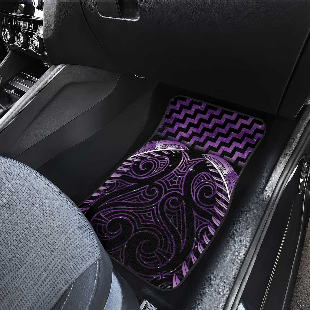 Purple Matariki New Zealand Car Mats Maori Poutama Galaxy Vibes