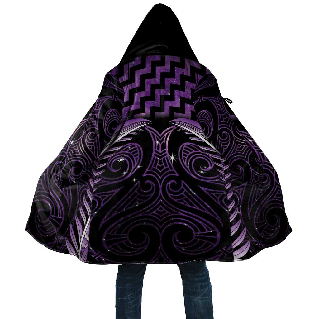 Purple Matariki New Zealand Cloak Maori Poutama Galaxy Vibes - Polynesian Pride