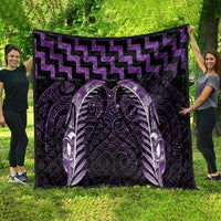Purple Matariki New Zealand Quilt Maori Poutama Galaxy Vibes