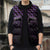 Purple Matariki New Zealand Sleeveless Puffer Jacket Maori Poutama Galaxy Vibes - Polynesian Pride