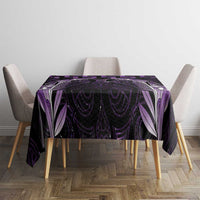 Purple Matariki New Zealand Tablecloth Maori Poutama Galaxy Vibes