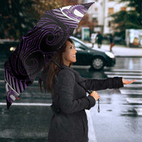 Purple Matariki New Zealand Umbrella Maori Poutama Galaxy Vibes - Polynesian Pride
