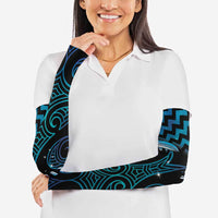 Blue Matariki New Zealand Arm Sleeves Maori Poutama Galaxy Vibes - Polynesian Pride