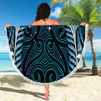Blue Matariki New Zealand Beach Blanket Maori Poutama Galaxy Vibes