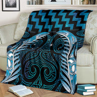 Blue Matariki New Zealand Blanket Maori Poutama Galaxy Vibes