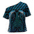 Blue Matariki New Zealand Cross Shoulder Shirt Maori Poutama Galaxy Vibes - Polynesian Pride
