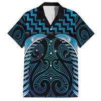 Blue Matariki New Zealand Family Matching Summer Maxi Dress and Hawaiian Shirt Maori Poutama Galaxy Vibes