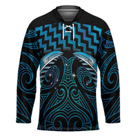 Blue Matariki New Zealand Hockey Jersey Maori Poutama Galaxy Vibes - Polynesian Pride