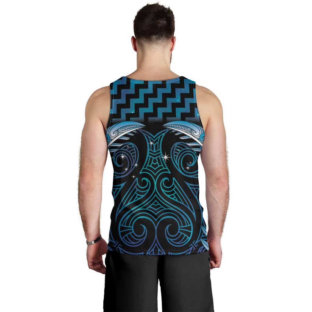 Blue Matariki New Zealand Men Tank Top Maori Poutama Galaxy Vibes