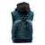 Blue Matariki New Zealand Sleeveless Hoodie Maori Poutama Galaxy Vibes - Polynesian Pride