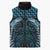 Blue Matariki New Zealand Sleeveless Puffer Jacket Maori Poutama Galaxy Vibes - Polynesian Pride