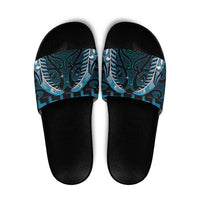 Blue Matariki New Zealand Slide Sandals Maori Poutama Galaxy Vibes - Polynesian Pride