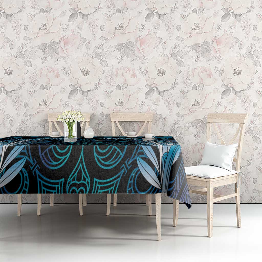 Blue Matariki New Zealand Tablecloth Maori Poutama Galaxy Vibes