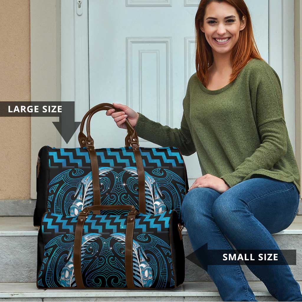 Blue Matariki New Zealand Travel Bag Maori Poutama Galaxy Vibes - Polynesian Pride
