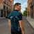 Blue Matariki New Zealand Zipper Polo Shirt Maori Poutama Galaxy Vibes - Polynesian Pride