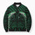 Green Matariki New Zealand Bomber Puffer Jacket Maori Poutama Galaxy Vibes - Polynesian Pride