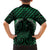 Green Matariki New Zealand Family Matching Puletasi and Hawaiian Shirt Maori Poutama Galaxy Vibes