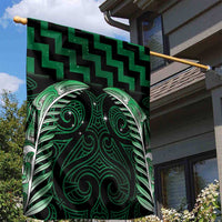 Green Matariki New Zealand Garden Flag Maori Poutama Galaxy Vibes