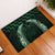 Green Matariki New Zealand Rubber Doormat Maori Poutama Galaxy Vibes