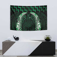 Green Matariki New Zealand Tapestry Maori Poutama Galaxy Vibes
