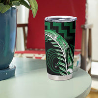 Green Matariki New Zealand Tumbler Cup Maori Poutama Galaxy Vibes