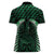 Green Matariki New Zealand Women Polo Shirt Maori Poutama Galaxy Vibes