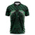 Green Matariki New Zealand Zipper Polo Shirt Maori Poutama Galaxy Vibes - Polynesian Pride