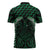 Green Matariki New Zealand Zipper Polo Shirt Maori Poutama Galaxy Vibes - Polynesian Pride
