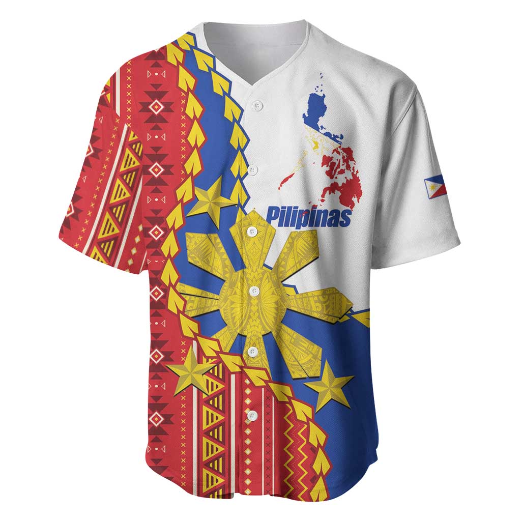 Philippines Independence Day Baseball Jersey Pilipinas Sun Stars Igorot Pattern