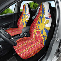 Philippines Independence Day Car Seat Cover Pilipinas Sun Stars Igorot Pattern