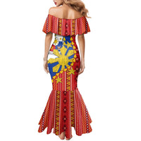 Philippines Independence Day Family Matching Mermaid Dress and Hawaiian Shirt Pilipinas Sun Stars Igorot Pattern