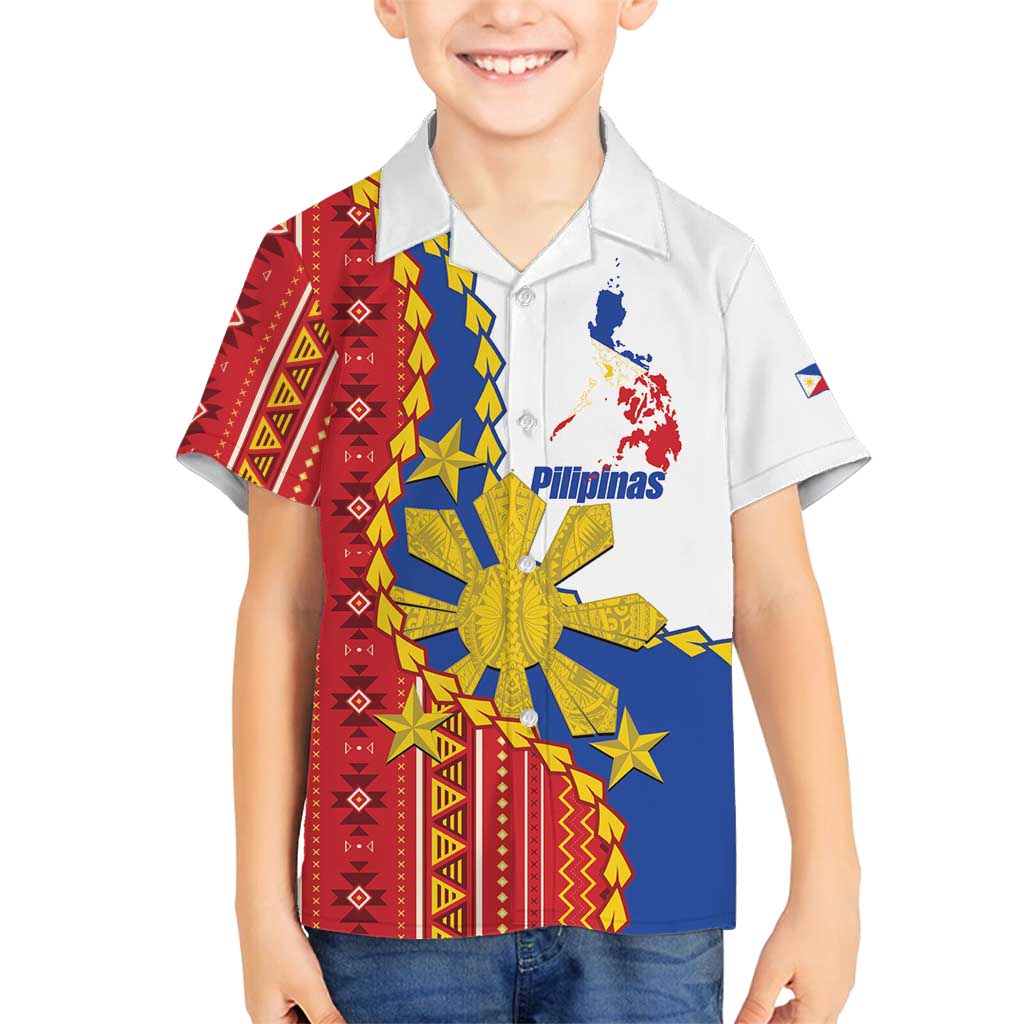 Philippines Independence Day Family Matching Puletasi and Hawaiian Shirt Pilipinas Sun Stars Igorot Pattern