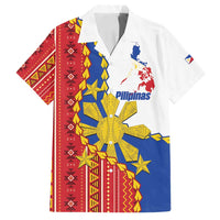 Philippines Independence Day Family Matching Tank Maxi Dress and Hawaiian Shirt Pilipinas Sun Stars Igorot Pattern