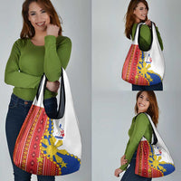 Philippines Independence Day Grocery Bag Pilipinas Sun Stars Igorot Pattern
